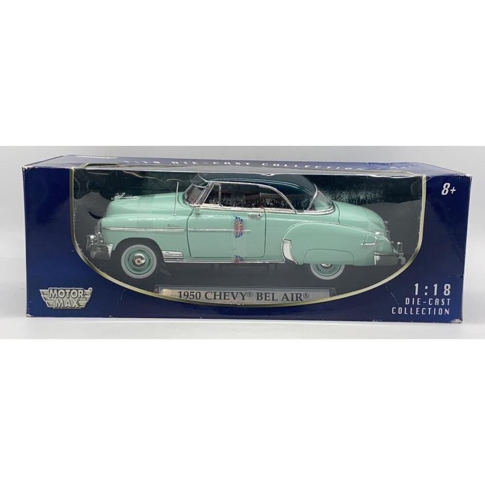 Motor Max 1950 Chevy Bel Air 1:18 Die-Cast Mint Green Hardtop NIB